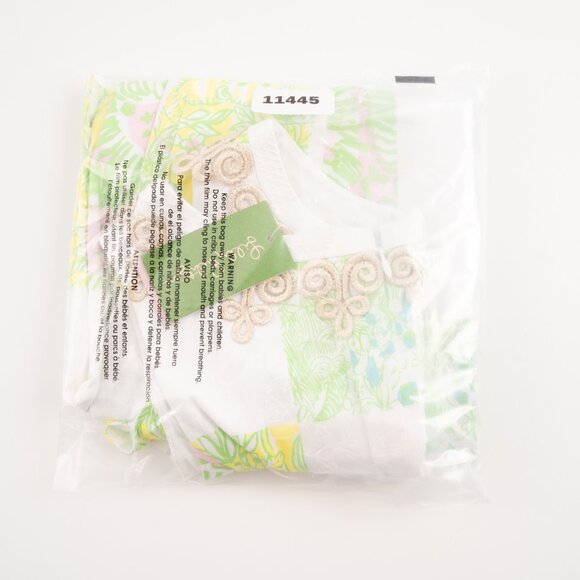 NEW LILLY PULITZER Janice Shift Dress in Resort White Lioness Patch size 2 - Picture 11 of 11